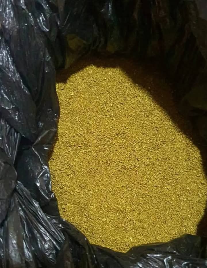 Fine gold dust in a bag
